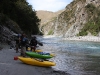 Shotover river: stretching legs