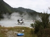 Whanganui river - takeout: Kokatahi helicopters taking us to the put-in