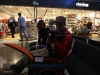 Munich airport: waiting for our flight - Philip from Germany is going to Uganda to shoot a documentary