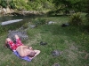 Rangitikei river: enjoying warm water and suny weather at the River Valley Lodge