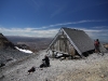 Tongariro National Park: Mt. Ruapehu - snack at the Dome Shelter