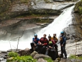 Ribo: the crew below the waterfall