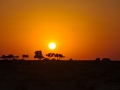 Wahiba sands: nádherný západ slunce po prvním dnu přejezdu 
