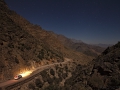 Noční jízda k Wadi Bimah 